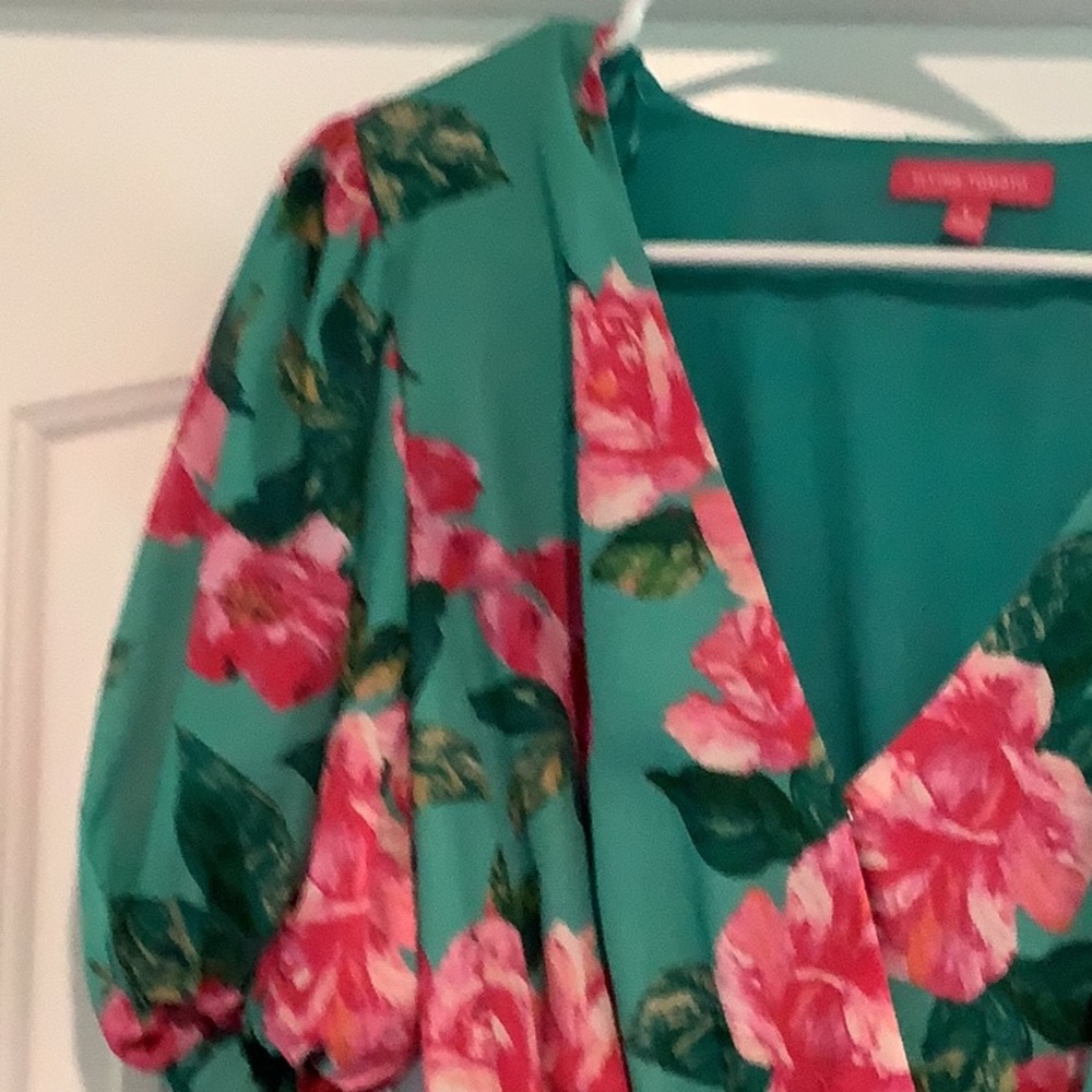 Flying Tomato Green Floral Midi Dress - Picture 3 of 6